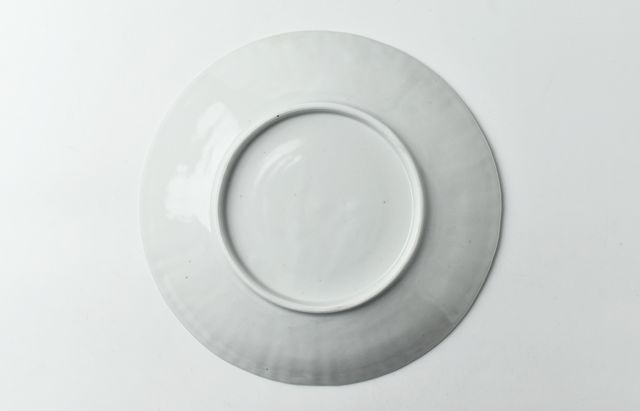 青　大皿　昭和レトロ105 蔵出し スープ皿 食器 日本製 クープ 深皿 美濃焼 サラダボウル デッド