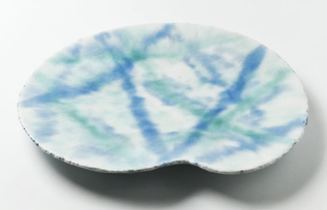 鈴木重孝 1 灰釉打ち水文パレット大皿 ｜ 暮らしのうつわ花田 和食器 通販