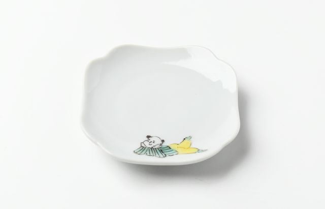 堀畑蘭 1C 隅入豆皿 色絵おしゃれ唐子 ｜ 暮らしのうつわ花田 和食器 通販