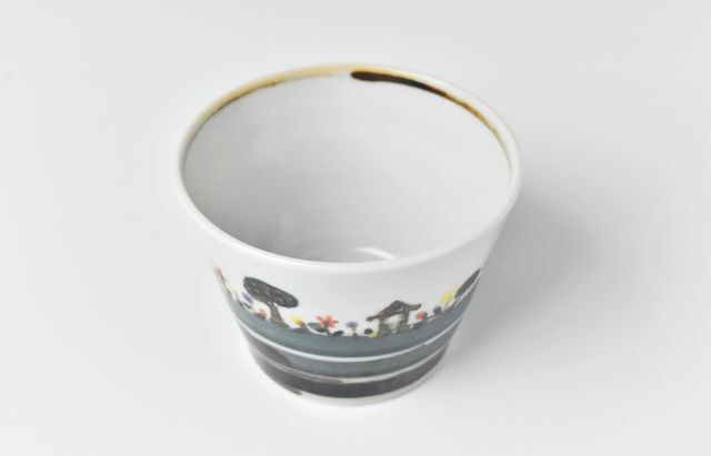 徳永遊心 色絵家並み 蕎麦猪口 ｜ 暮らしのうつわ花田 和食器 通販