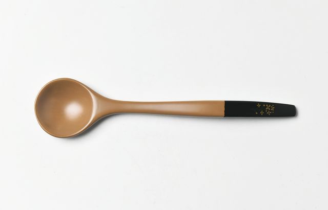 天野琴音 10 ティースプーン（菜の花）本漆/竹 ｜ 暮らしのうつわ花田