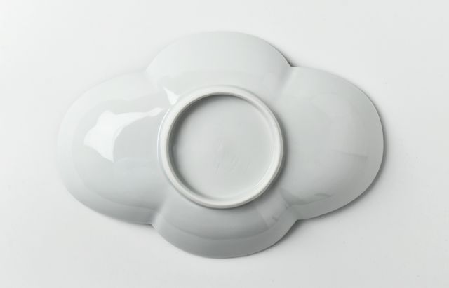 水野克俊 52 白磁口紅細木瓜皿（大） ｜ 暮らしのうつわ花田 和食器 通販