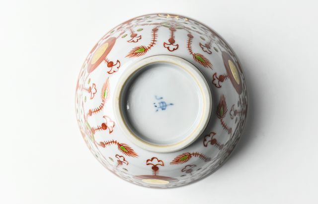 海野裕 金彩赤玉瓔珞文向付 ｜ 暮らしのうつわ花田 和食器 通販