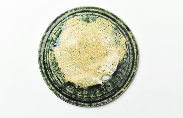 吉田学 織部縁鉄リム5寸皿 ｜ 暮らしのうつわ花田 和食器 通販