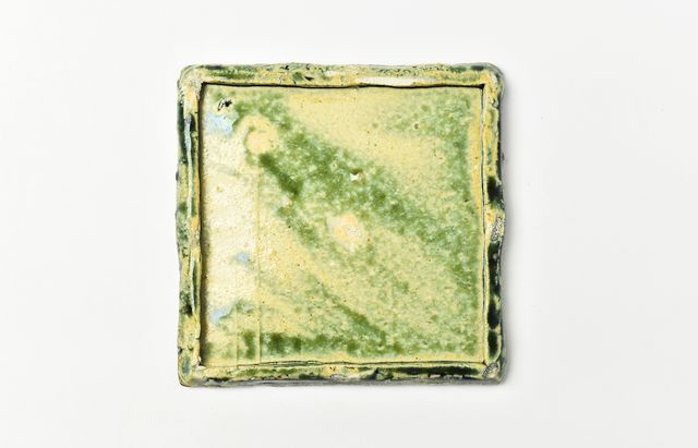 吉田学 織部角皿縁鉄 ｜ 暮らしのうつわ花田 和食器 通販