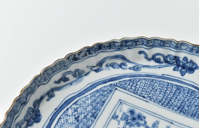 西納三枝 染付祥瑞手色紙松竹梅8寸皿 ｜ 暮らしのうつわ花田 和食器 通販