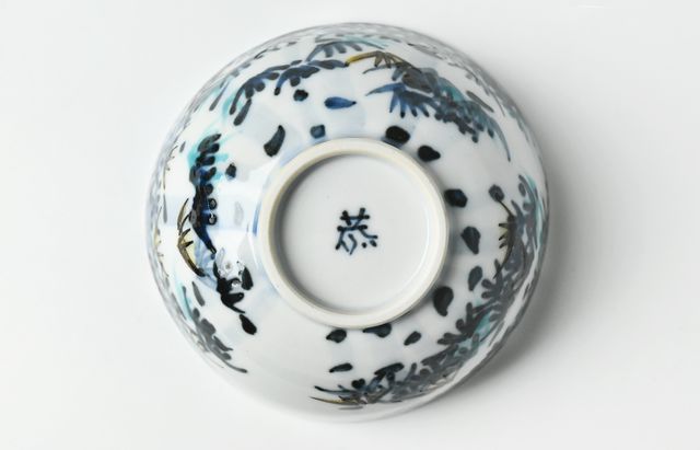山本恭代 色絵竹文飯碗 ｜ 暮らしのうつわ花田 和食器 通販