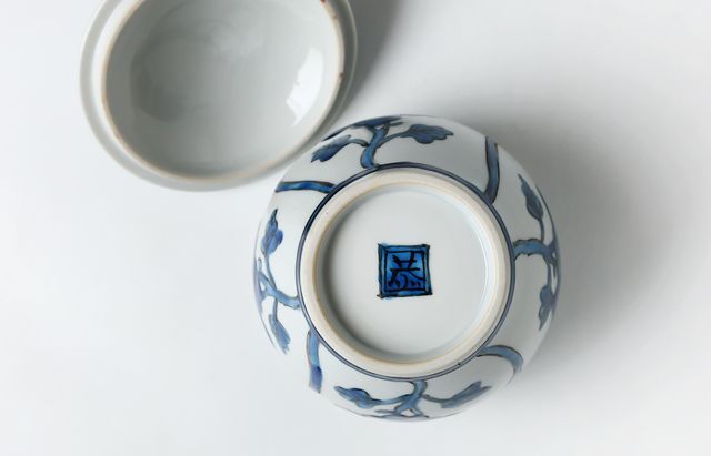 山本恭代 30A 蓋物（大）青 ｜ 暮らしのうつわ花田 和食器 通販