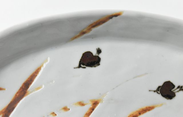 中尾万作 96 サビ秋草千鳥オーバル皿 ｜ 暮らしのうつわ花田 和食器 通販