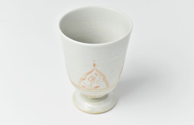 稲村真耶 月光釉赤絵ゴブレットB ｜ 暮らしのうつわ花田 和食器 通販