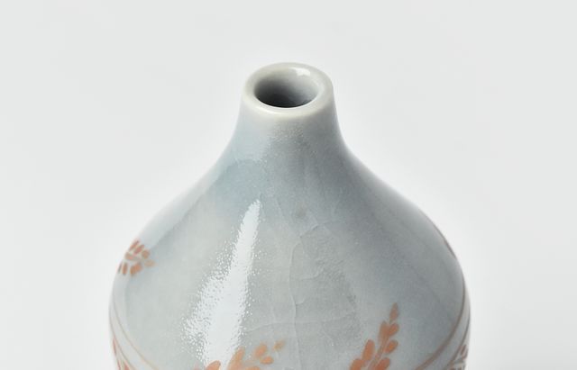 稲村真耶 渋蒼釉小瓶B ｜ 暮らしのうつわ花田 和食器 通販
