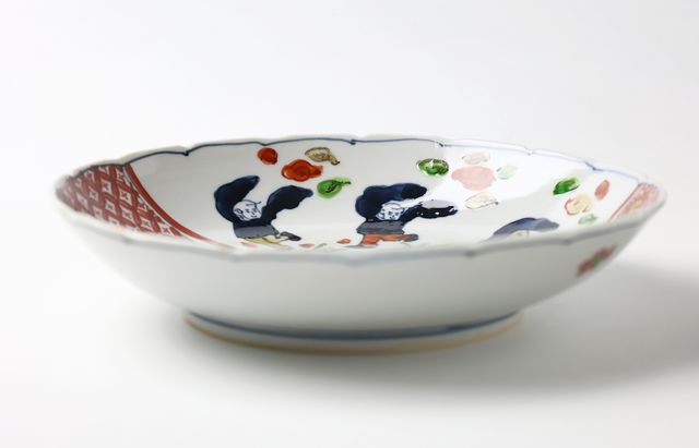 浦陽子 21B 天啓赤絵7寸皿 唐子 ｜ 暮らしのうつわ花田 和食器 通販