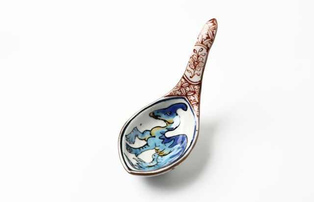 松浦コータロー 3 色絵恐竜文レンゲ小付（5客組） ｜ 暮らしのうつわ