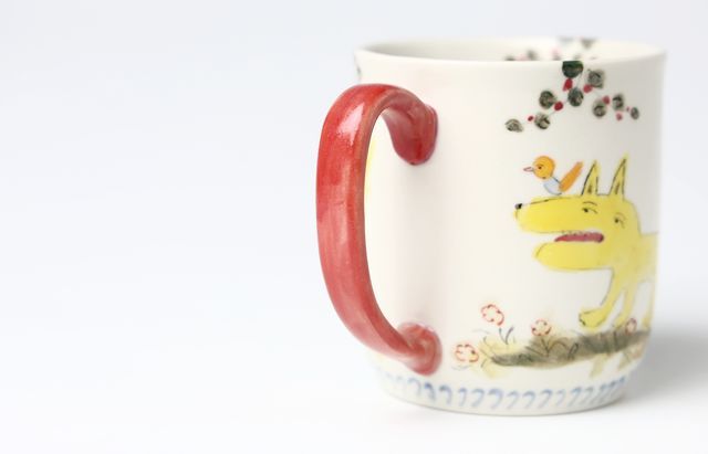 松浦ナオコ 14A オオカミのマグカップ（探検の途中で） ｜ 暮らしの