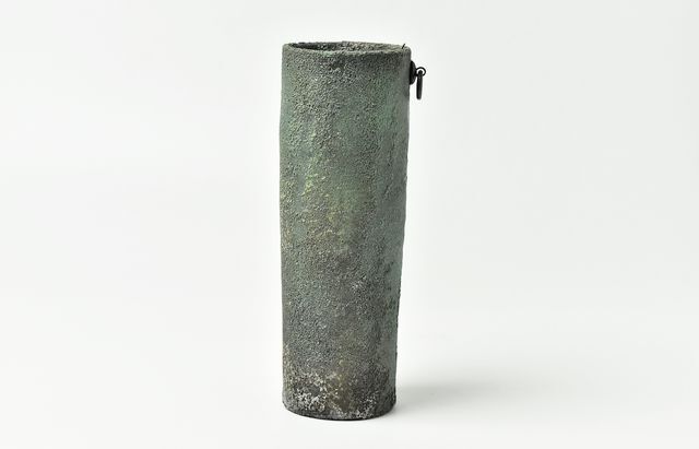 野口悦士 249 緑青筒掛花入 ｜ 暮らしのうつわ花田 和食器 通販