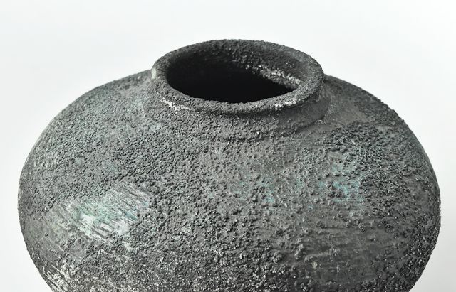 野口悦士 (Etsuji noguchi) 緑青プレート 野口悦士 244 緑青平皿 ｜ 暮らしのうつわ花田 和食器 通販