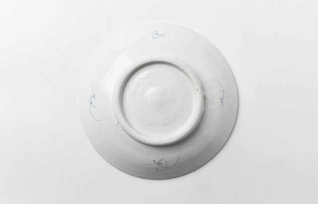 水垣千悦 93 染付5寸皿 馬と柳 ｜ 暮らしのうつわ花田 和食器 通販