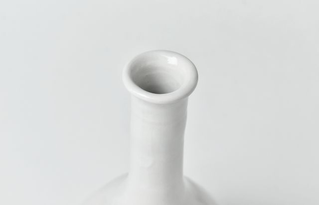 水垣千悦 15 白磁鶴首 ｜ 暮らしのうつわ花田 和食器 通販