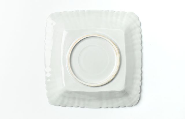 前田麻美 16 灰青釉輪花角皿 ｜ 暮らしのうつわ花田 和食器 通販