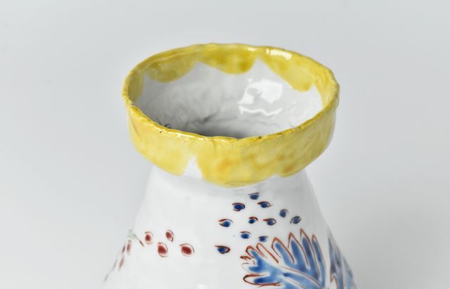 古川桜 63 花器4（色絵ムシカリ） ｜ 暮らしのうつわ花田 和食器 通販