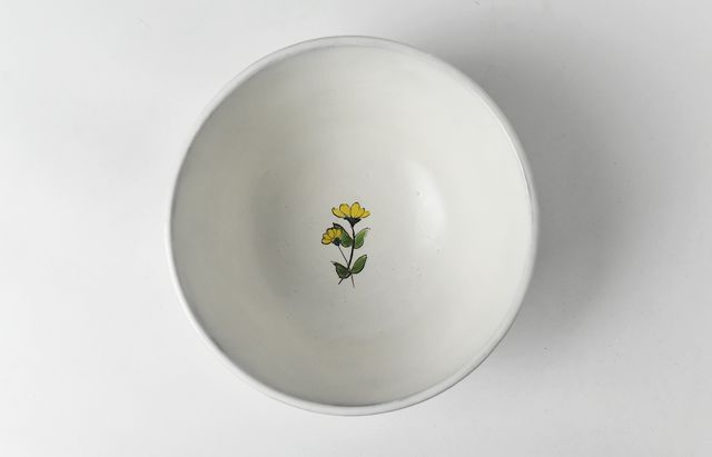 安部太一 19A 白釉色絵ボウル【202605】 ｜ 暮らしのうつわ花田 和食器