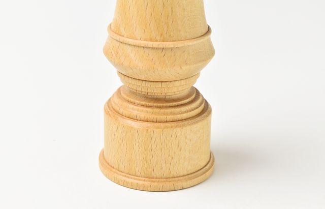 木工ヤマニペッパーミル ドンブリ 9吋 タモ鉄媒染 胡椒挽き