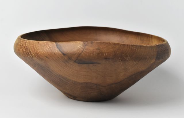 iiDA Woodturning 19B サラダ＆パスタボウル なら/ウレタン（飯田慎一