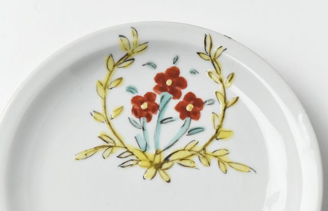 九谷青窯 69 色絵花文皿 ｜ 暮らしのうつわ花田 和食器 通販
