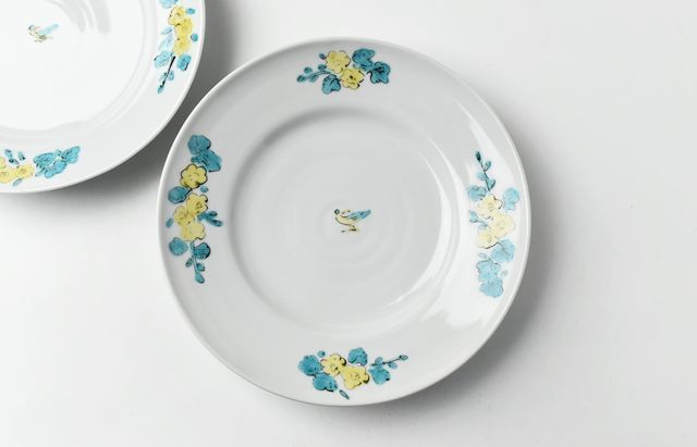 九谷青窯 101 色絵7寸皿 ｜ 暮らしのうつわ花田 和食器 通販