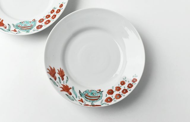 九谷青窯 102 色絵7寸皿 ｜ 暮らしのうつわ花田 和食器 通販