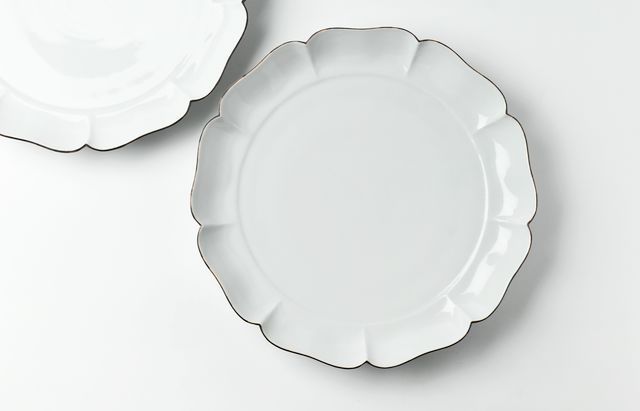 水野克俊 27 白磁口紅輪花盤 ｜ 暮らしのうつわ花田 和食器 通販