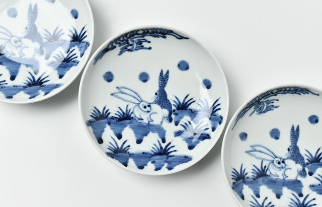 染付皿 中皿 3枚 鳥文 花文 岩文 花弁縁 明治 大正 五寸皿 美品 岩永 浩 芙蓉手花鳥文輪花リム7寸皿 ｜ 暮らしのうつわ花田 和
