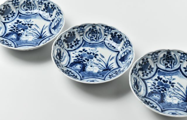 岩永浩 芙蓉手兎文輪花向付 ｜ 暮らしのうつわ花田 和食器 通販