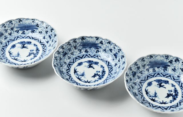 岩永浩 花唐草文輪花向付 ｜ 暮らしのうつわ花田 和食器 通販