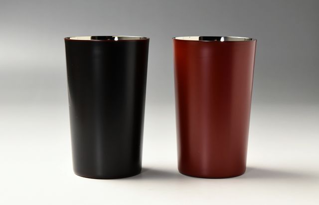 石川漆宝堂 ハイボールカップダブル 朱 暮らしのうつわ花田 和食器 通販