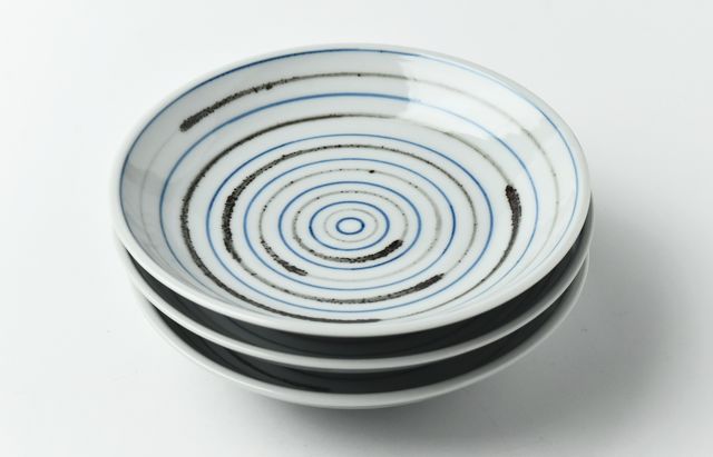 海野裕 7 ゴス鉄コマ5寸皿 ｜ 暮らしのうつわ花田 和食器 通販