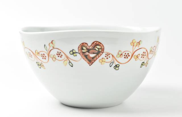 岡本修 赤絵唐草文深鉢 ｜ 暮らしのうつわ花田 和食器 通販