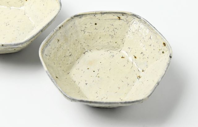 工藤和彦 22 白樺ホワイト六角小鉢 ｜ 暮らしのうつわ花田 和食器 通販