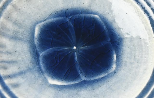 雪ノ浦裕一 6 藍釉紫陽花文皿 ｜ 暮らしのうつわ花田 和食器 通販