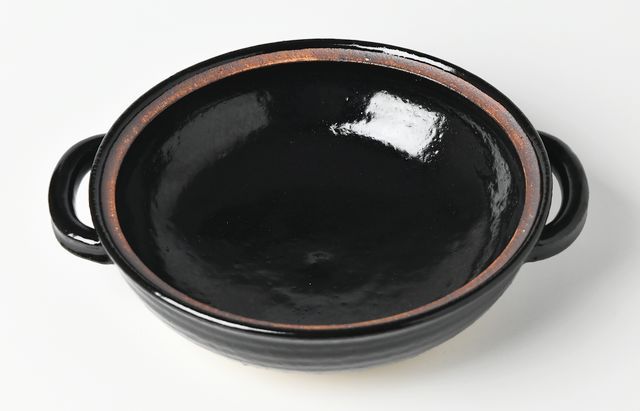 210:杉本寿樹 10 飴釉浅鍋9寸 ｜ 暮らしのうつわ花田 和食器 通販