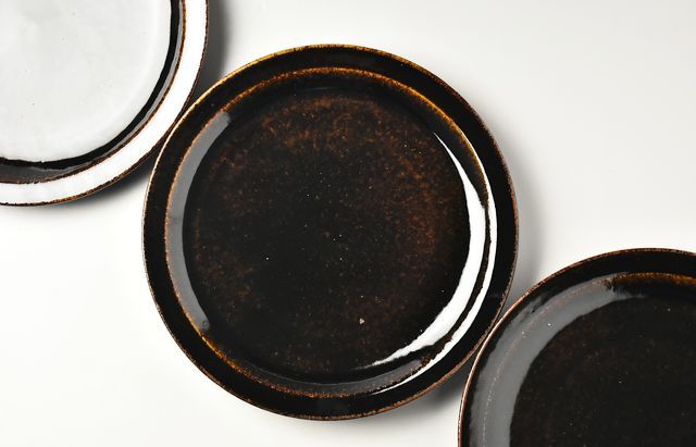 杉本寿樹 飴釉ミート皿 作家 杉本寿樹｜和食器 通販 暮らしのうつわ 花田