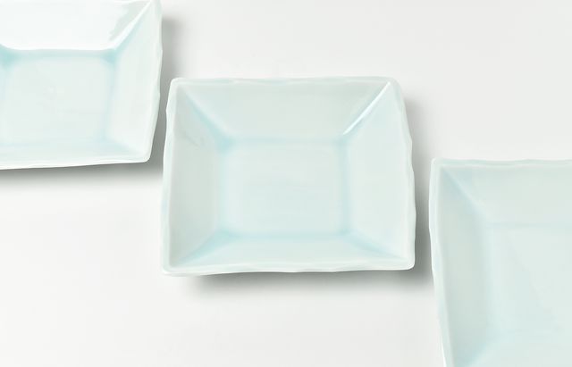 陶房独歩炎 3 青白磁四方7寸鉢 ｜ 暮らしのうつわ花田 和食器 通販
