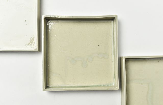 安齋新・厚子 5 青磁四角皿（S） ｜ 暮らしのうつわ花田 和食器 通販