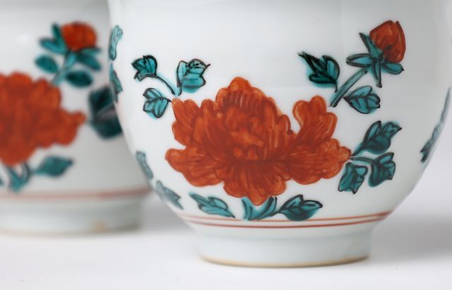 山本恭代 7 色絵花文カフェオレボウル ｜ 暮らしのうつわ花田 和食器 通販