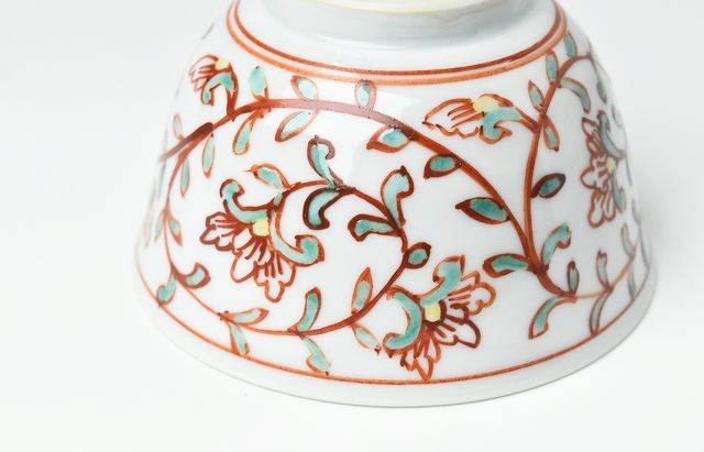 山本恭代 赤絵唐草文飯碗 ｜ 暮らしのうつわ花田 和食器 通販