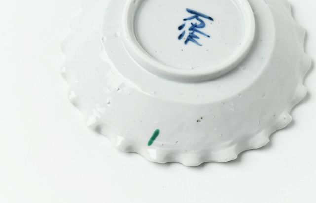 中尾万作 白磁輪花8寸皿　5枚 中尾万作 桜輪花皿 ｜ 暮らしのうつわ花田 和食器 通販
