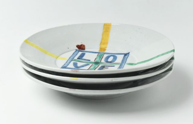 中尾万作 46 LOVE7寸皿 ｜ 暮らしのうつわ花田 和食器 通販
