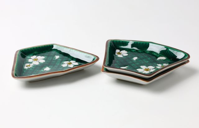 池島直人 4 扇形小皿 桜 ｜ 暮らしのうつわ花田 和食器 通販