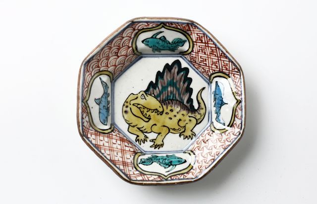 松浦コータロー 1 色絵ペルム紀生物八角小皿（5客組） ｜ 暮らしの