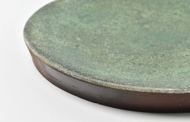 野口悦士 241 緑青台皿 ｜ 暮らしのうつわ花田 和食器 通販